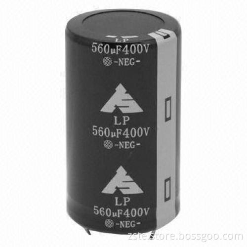 Snap-in Aluminum Electrolytic Capacitor with 400V Rated Voltage, 560uf Capacity